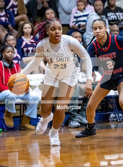 Thumbnail 2 in Terry Sanford vs E.E. Smith (All American Conference Tournament Final) photogallery.