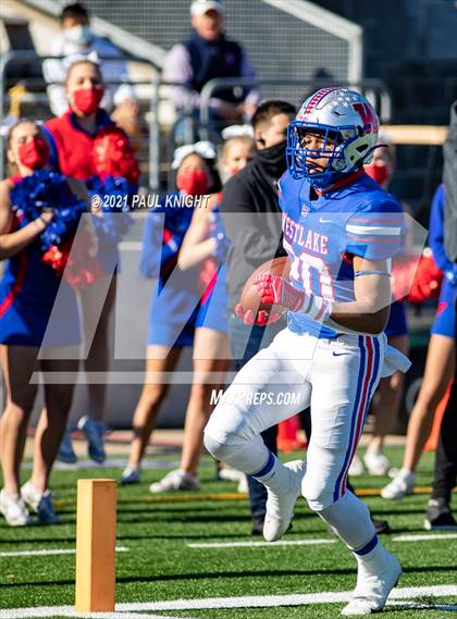 Thumbnail 3 in Steele vs. Westlake (UIL 6A D1 Quarterfinal Playoff) photogallery.