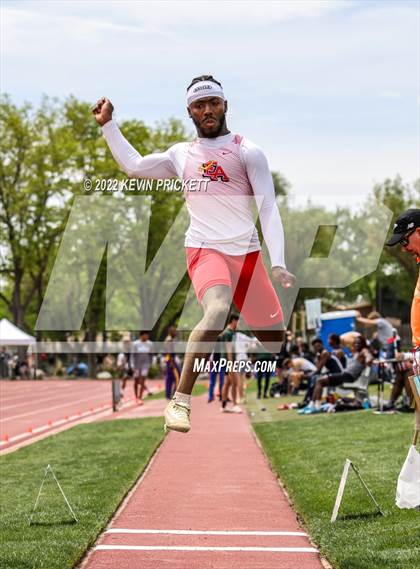 Thumbnail 3 in CHSAA Track & Field 5A Championships (Boys Long Jump) photogallery.