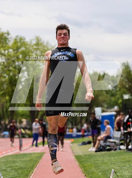 Thumbnail 2 in CHSAA Track & Field 5A Championships (Boys Long Jump) photogallery.