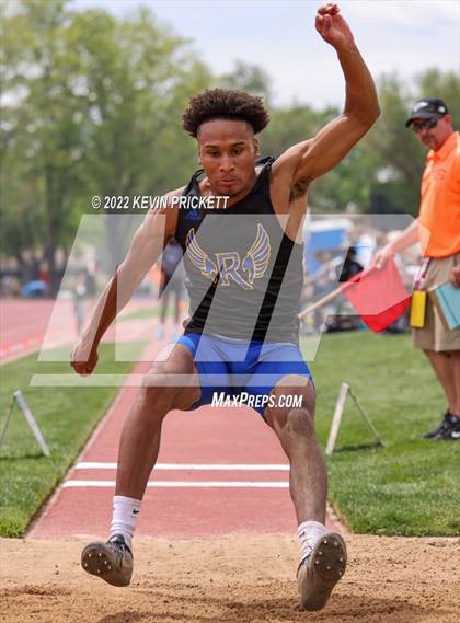 Thumbnail 2 in CHSAA Track & Field 5A Championships (Boys Long Jump) photogallery.