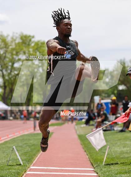 Thumbnail 2 in CHSAA Track & Field 5A Championships (Boys Long Jump) photogallery.