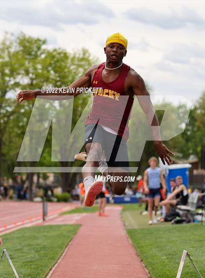 Thumbnail 2 in CHSAA Track & Field 5A Championships (Boys Long Jump) photogallery.