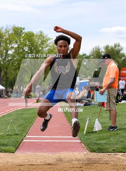 Thumbnail 2 in CHSAA Track & Field 5A Championships (Boys Long Jump) photogallery.