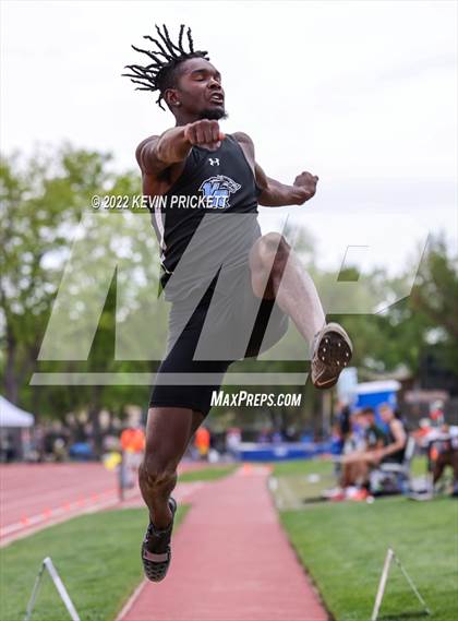 Thumbnail 2 in CHSAA Track & Field 5A Championships (Boys Long Jump) photogallery.