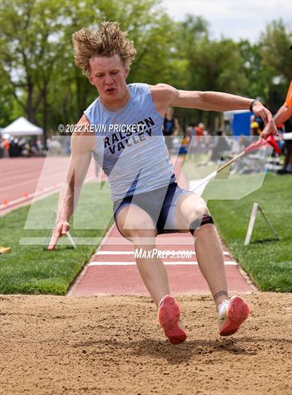 Thumbnail 2 in CHSAA Track & Field 5A Championships (Boys Long Jump) photogallery.