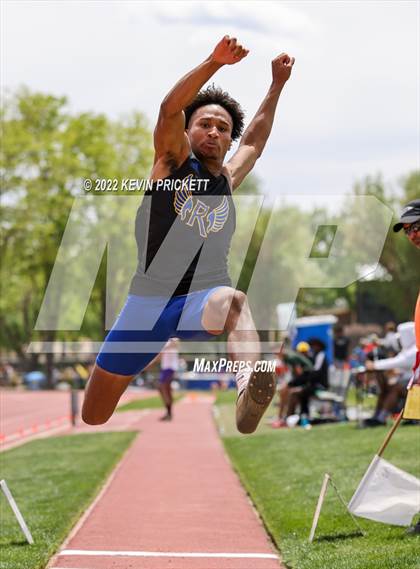 Thumbnail 2 in CHSAA Track & Field 5A Championships (Boys Long Jump) photogallery.