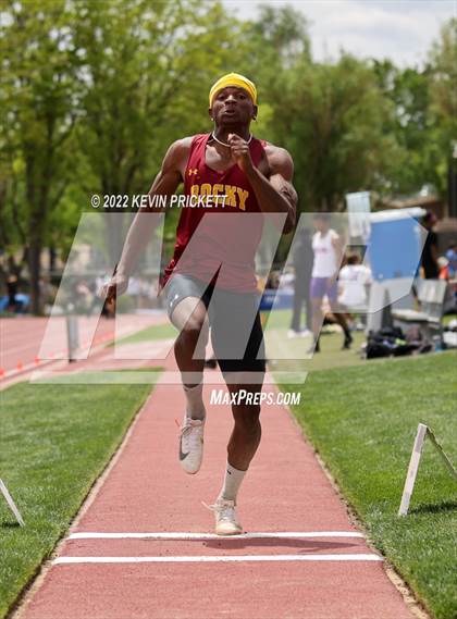 Thumbnail 3 in CHSAA Track & Field 5A Championships (Boys Long Jump) photogallery.