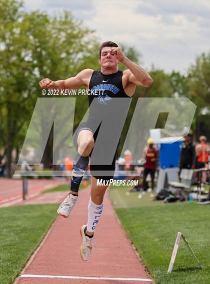 Thumbnail 2 in CHSAA Track & Field 5A Championships (Boys Long Jump) photogallery.