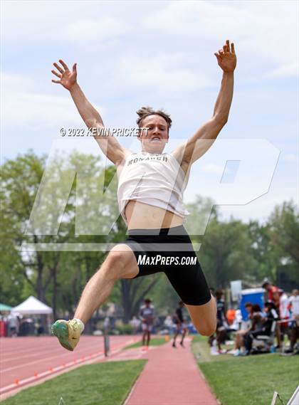 Thumbnail 3 in CHSAA Track & Field 5A Championships (Boys Long Jump) photogallery.