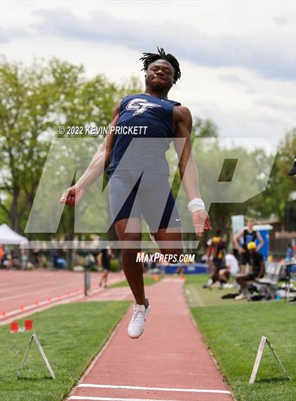 Thumbnail 2 in CHSAA Track & Field 5A Championships (Boys Long Jump) photogallery.