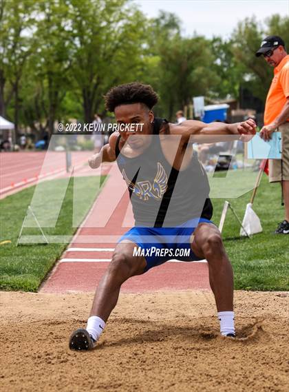 Thumbnail 3 in CHSAA Track & Field 5A Championships (Boys Long Jump) photogallery.