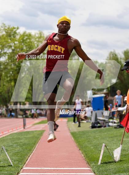 Thumbnail 2 in CHSAA Track & Field 5A Championships (Boys Long Jump) photogallery.