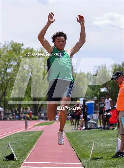 Thumbnail 2 in CHSAA Track & Field 5A Championships (Boys Long Jump) photogallery.