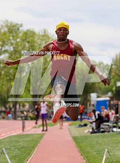 Thumbnail 2 in CHSAA Track & Field 5A Championships (Boys Long Jump) photogallery.