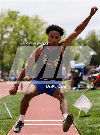 Thumbnail 3 in CHSAA Track & Field 5A Championships (Boys Long Jump) photogallery.