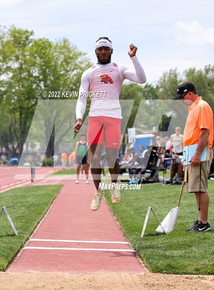 Thumbnail 2 in CHSAA Track & Field 5A Championships (Boys Long Jump) photogallery.