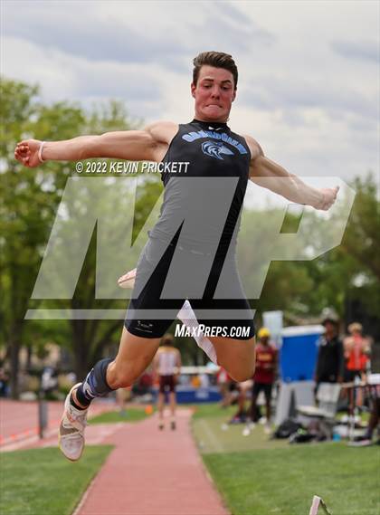 Thumbnail 3 in CHSAA Track & Field 5A Championships (Boys Long Jump) photogallery.