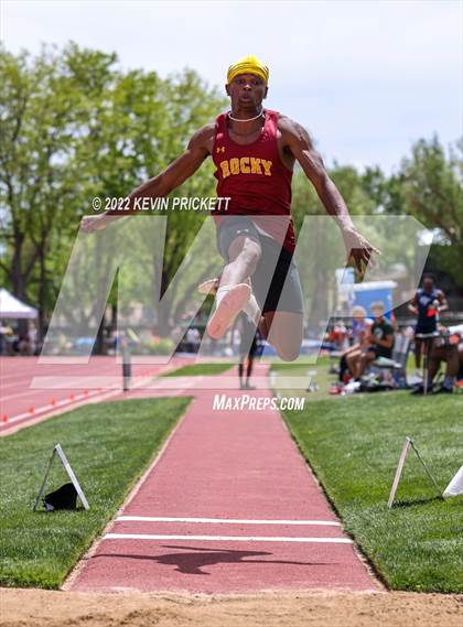 Thumbnail 2 in CHSAA Track & Field 5A Championships (Boys Long Jump) photogallery.