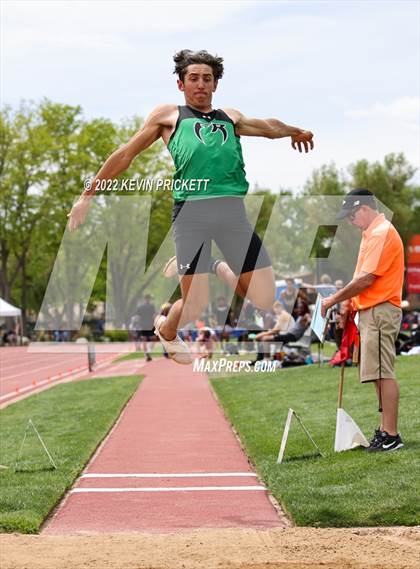 Thumbnail 3 in CHSAA Track & Field 5A Championships (Boys Long Jump) photogallery.