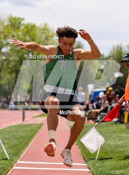 Thumbnail 3 in CHSAA Track & Field 5A Championships (Boys Long Jump) photogallery.