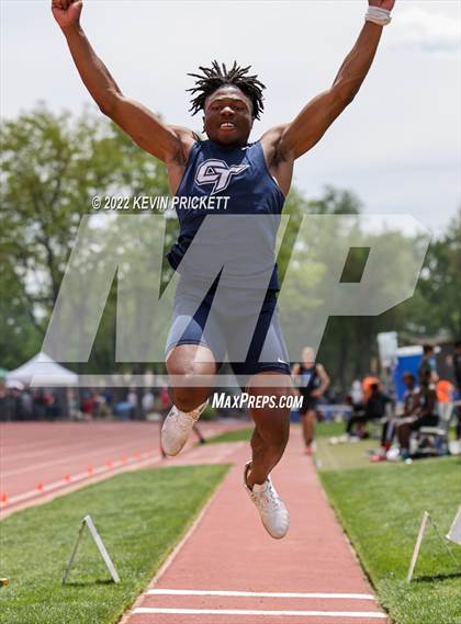 Thumbnail 2 in CHSAA Track & Field 5A Championships (Boys Long Jump) photogallery.