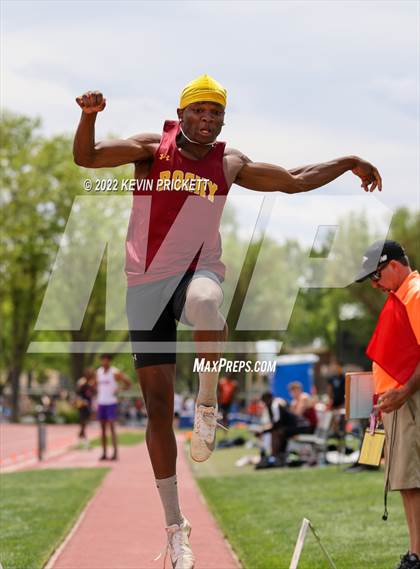Thumbnail 3 in CHSAA Track & Field 5A Championships (Boys Long Jump) photogallery.