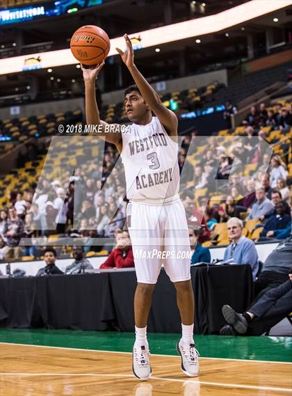 Thumbnail 2 in Westford Academy vs Algonquin Regional (TD Garden Good Sports Invitational) photogallery.