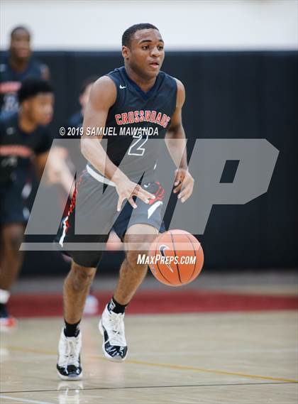 Thumbnail 1 in Crossroads vs. George Washington Prep (Wolverine invitational) photogallery.