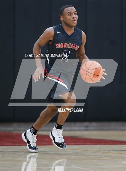 Thumbnail 3 in Crossroads vs. George Washington Prep (Wolverine invitational) photogallery.
