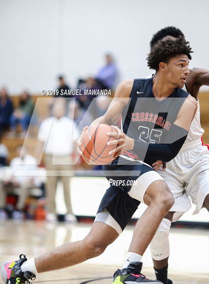 Thumbnail 3 in Crossroads vs. George Washington Prep (Wolverine invitational) photogallery.