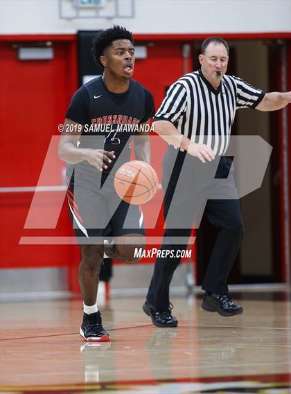 Thumbnail 3 in Crossroads vs. George Washington Prep (Wolverine invitational) photogallery.