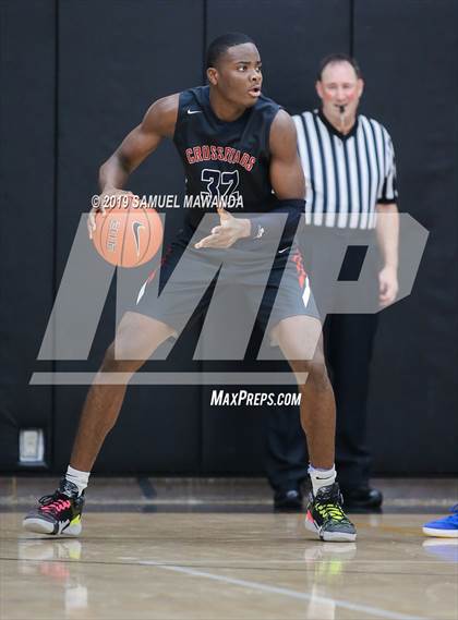 Thumbnail 3 in Crossroads vs. George Washington Prep (Wolverine invitational) photogallery.