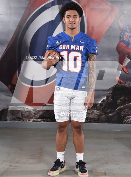 Thumbnail 2 in Bishop Gorman (Preseason Football Photoshoot) photogallery.