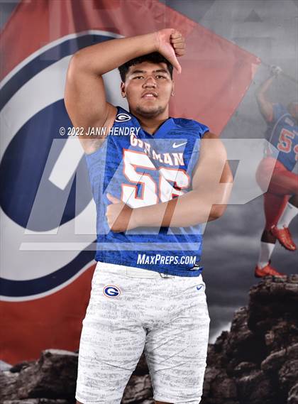 Thumbnail 2 in Bishop Gorman (Preseason Football Photoshoot) photogallery.