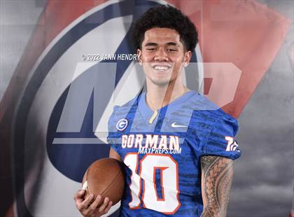 Thumbnail 2 in Bishop Gorman (Preseason Football Photoshoot) photogallery.