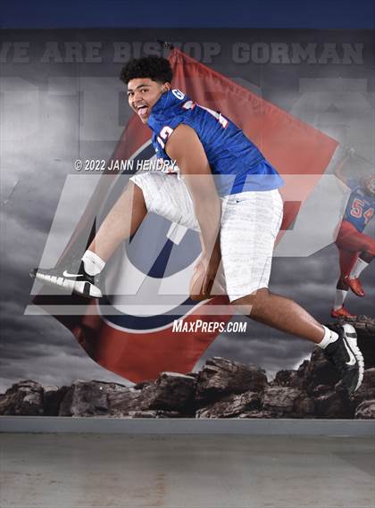 Thumbnail 2 in Bishop Gorman (Preseason Football Photoshoot) photogallery.