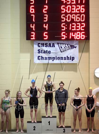 Thumbnail 2 in CHSAA 4A State Swimming Championships photogallery.