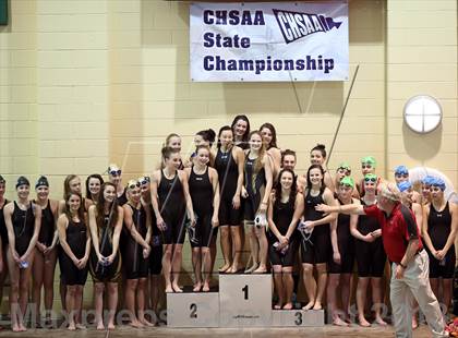 Thumbnail 2 in CHSAA 4A State Swimming Championships photogallery.