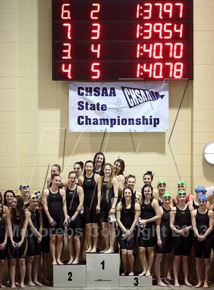 Thumbnail 1 in CHSAA 4A State Swimming Championships photogallery.