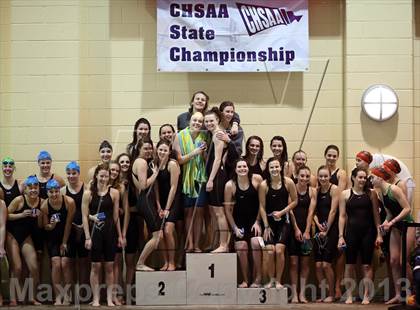 Thumbnail 3 in CHSAA 4A State Swimming Championships photogallery.