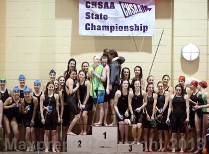 Thumbnail 2 in CHSAA 4A State Swimming Championships photogallery.