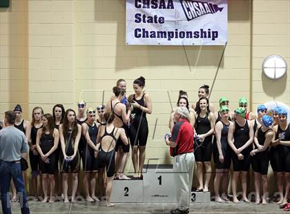 Thumbnail 3 in CHSAA 4A State Swimming Championships photogallery.