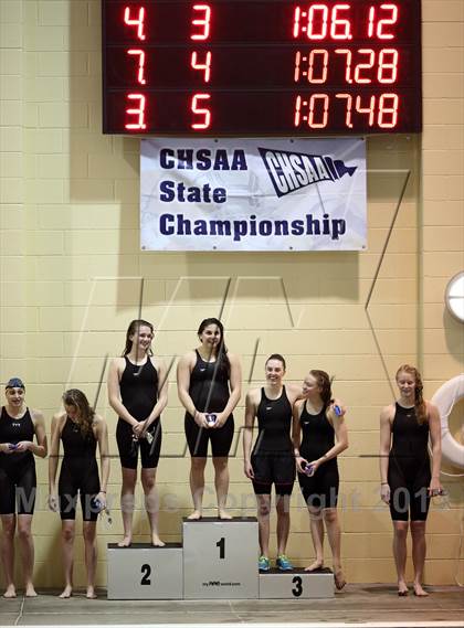 Thumbnail 2 in CHSAA 4A State Swimming Championships photogallery.