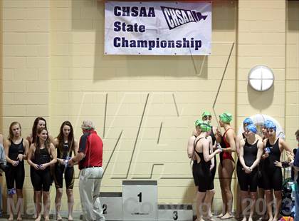 Thumbnail 2 in CHSAA 4A State Swimming Championships photogallery.