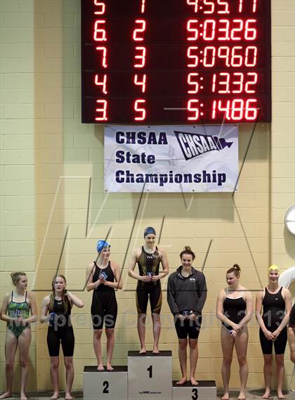 Thumbnail 3 in CHSAA 4A State Swimming Championships photogallery.