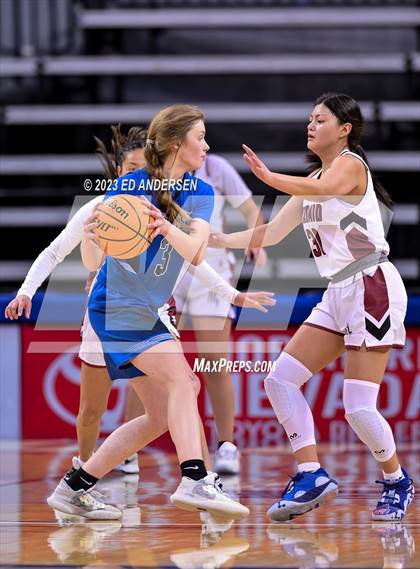 Thumbnail 2 in Pyramid Lake vs. Pahranagat Valley (NIAA 1A State Semifinals) photogallery.