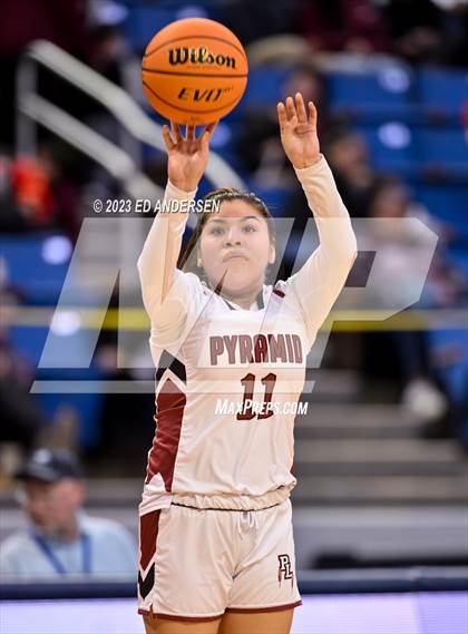 Thumbnail 3 in Pyramid Lake vs. Pahranagat Valley (NIAA 1A State Semifinals) photogallery.