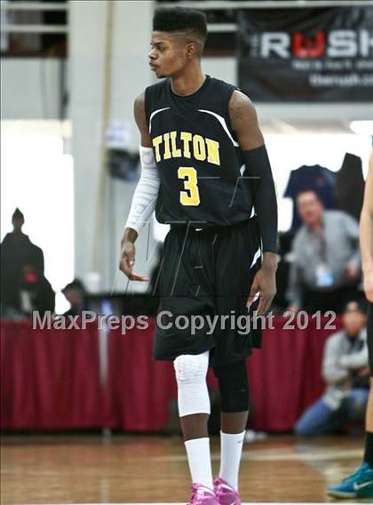 Thumbnail 2 in Brewster Academy vs. Tilton School (Spalding Hoophall Classic) photogallery.