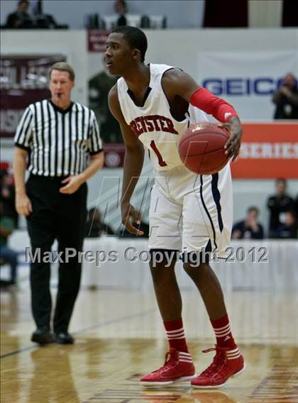 Thumbnail 2 in Brewster Academy vs. Tilton School (Spalding Hoophall Classic) photogallery.